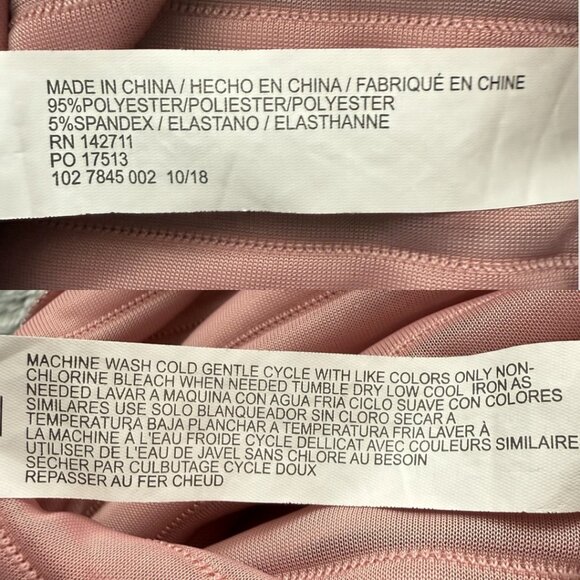 Eloquii Shirt Womens 14/16 Short Sleeve Tee Pink Textured Stripes Shimmer Top‎ - Picture 7 of 9